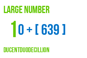 large number ducentduodecillion