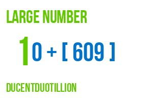 large number ducentduotillion