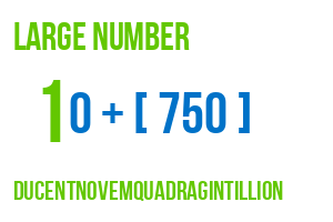 large number ducentnovemquadragintillion