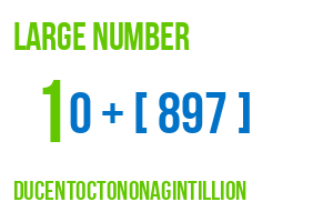 large number ducentoctononagintillion