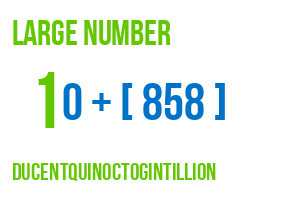 large number ducentquinoctogintillion