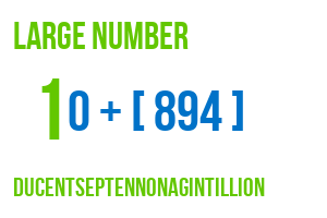 large number ducentseptennonagintillion