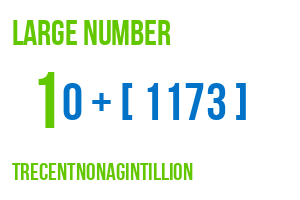 large number trecentnonagintillion