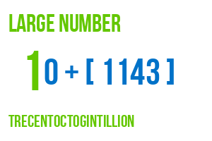 large number trecentoctogintillion