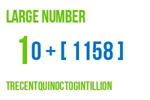 large number trecentquinoctogintillion