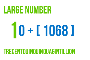 large number trecentquinquinquagintillion