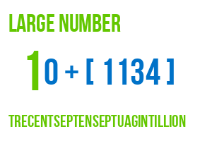 large number trecentseptenseptuagintillion