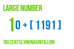 large number trecentsexnonagintillion