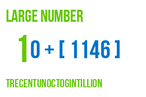 large number trecentunoctogintillion